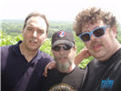Leo, Terry and Dave on a hilltop in central Wisconsin - 02/01/03